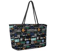 Grande borsa da spiaggia da donna, borsa da viaggio estiva per persone che nuotano nel mare con tasche borsa a tracolla impermeabile, Multicolore 9, 14.5x20.8x5.5in/37x53x14cm