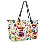 Grande borsa da spiaggia da donna, borsa da viaggio magica con sole, luna, stella, con tasche, borsa a tracolla impermeabile, Multicolore 11, 14.5x20.8x5.5in/37x53x14cm
