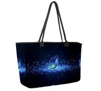 Grande borsa da spiaggia da donna, camaleonte con ciliegia, borsa da viaggio con tasche, borsa a tracolla impermeabile, Multicolore 4., 14.5x20.8x5.5in/37x53x14cm