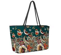 Grande borsa da spiaggia da donna, con unicorni, arcobaleno, stella, corona, fiori, cuore, borsa da viaggio con tasche, borsa a tracolla impermeabile, Multicolore 5., 14.5x20.8x5.5in/37x53x14cm