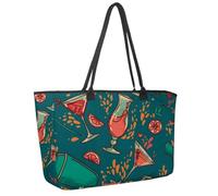 Grande borsa da spiaggia da donna, con unicorni, arcobaleno, stella, corona, fiori, cuore, borsa da viaggio con tasche, borsa a tracolla impermeabile, Multicolore 13, 14.5x20.8x5.5in/37x53x14cm