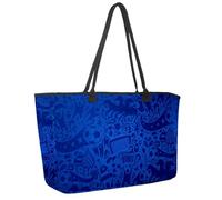 Grande borsa da spiaggia da donna, con unicorni, arcobaleno, stella, corona, fiori, cuore, borsa da viaggio con tasche, borsa a tracolla impermeabile, Multicolore 15., 14.5x20.8x5.5in/37x53x14cm