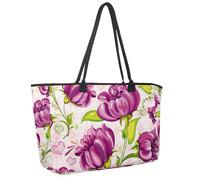 Grande borsa da spiaggia da donna, con unicorno, blu, rosa, ali di capelli, arcobaleno, borsa da viaggio con tasche, borsa a tracolla impermeabile, Multicolore 9, 14.5x20.8x5.5in/37x53x14cm