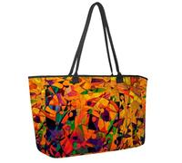 Grande borsa da spiaggia da donna, con unicorno, blu, rosa, ali di capelli, arcobaleno, borsa da viaggio con tasche, borsa a tracolla impermeabile, Multicolore 6., 14.5x20.8x5.5in/37x53x14cm