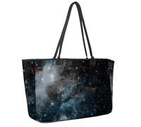 Grande borsa da spiaggia da donna, con unicorno, blu, rosa, ali di capelli, arcobaleno, borsa da viaggio con tasche, borsa a tracolla impermeabile, Multicolore 5., 14.5x20.8x5.5in/37x53x14cm