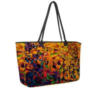 Grande borsa da spiaggia da donna, Cool Galazy World Map Travel Tote con tasche impermeabile borsa a tracolla, Multicolore 5., 14.5x20.8x5.5in/37x53x14cm