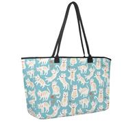 Grande borsa da spiaggia da donna, graziosa borsa a tracolla impermeabile con tasche per la famiglia di polli, canta, mangiare, ballare, Multicolore 15., 14.5x20.8x5.5in/37x53x14cm