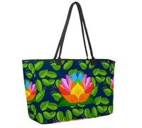 Grande borsa da spiaggia da donna, graziosa borsa da viaggio con koala addormentata, borsa da viaggio con tasche, borsa a tracolla impermeabile, Multicolore 14., 14.5x20.8x5.5in/37x53x14cm