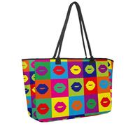 Grande borsa da spiaggia da donna, graziosa borsa da viaggio con koala addormentata, borsa da viaggio con tasche, borsa a tracolla impermeabile, Multicolore 10., 14.5x20.8x5.5in/37x53x14cm