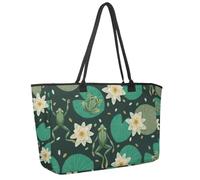 Grande borsa da spiaggia da donna, rosa addormentata principessa panda, borsa da viaggio con tasche, borsa a tracolla impermeabile, Multicolore 5., 14.5x20.8x5.5in/37x53x14cm
