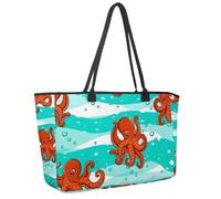 Grande borsa da spiaggia da donna, Street Times Square Travel Tote con tasche borsa a tracolla impermeabile, Multicolore 11, 14.5x20.8x5.5in/37x53x14cm