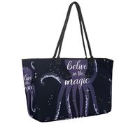 Grande borsa da spiaggia da donna, Street Times Square Travel Tote con tasche borsa a tracolla impermeabile, Multicolore 4., 14.5x20.8x5.5in/37x53x14cm