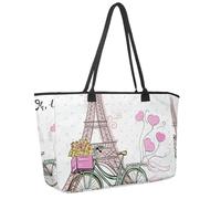 Grande borsa da spiaggia da donna, Street Times Square Travel Tote con tasche borsa a tracolla impermeabile, Multicolore 10., 14.5x20.8x5.5in/37x53x14cm