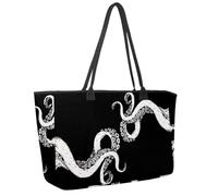 Grande borsa da spiaggia da donna, Street Times Square Travel Tote con tasche borsa a tracolla impermeabile, Multicolore 2., 14.5x20.8x5.5in/37x53x14cm