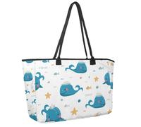 Grande borsa da spiaggia per donne, Halloween Magic Attributes Animals Travel Tote con tasche impermeabile borsa a tracolla, Multicolore 12., 14.5x20.8x5.5in/37x53x14cm
