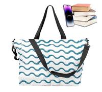 Grande borsa da spiaggia, tote da spiaggia, borsa pieghevole portatile a prova di sabbia, sospetta a spalla per qualsiasi uso, pic-nic per la spesa, per viaggi, occhiali da sole, vacan, verde, Se