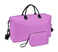 Grande borsa da viaggio con orchidea tinta unita viola tinta unita borsa da viaggio borsa da palestra con borsa da toilette per sport impermeabile, orchidea Tinta unita Pure Plain viola, 1 size