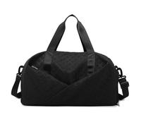 Grande borsa da viaggio, palestra sportiva per uomo e donna, con tasche sul naso, scomparto per scarpe, borsa da viaggio sportiva da donna, Nero