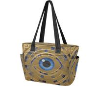 Grande borsa di totalizzatore per il colore pratico del blu dell'oro delle | Custodia per laptop e bagagli, per lavoro e viaggio