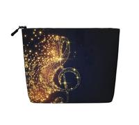Grande borsa in canapa finta color oro con stella caduta lucida, custodia impermeabile con cerniera per viaggi quotidiani