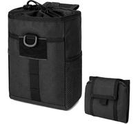 Grande borsa per discarica Molle, accessori per cintura da battaglia, con coulisse, per riviste, tasche per cintura tattica pieghevole, in nylon 900D
