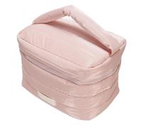 Grande Borsa per il Trucco, Borsa per Cosmetica Carina, Borsa Stoccaggio Cosmetico Viaggio Fatto in Tessuto Verso il Basso per un Facile Accesso per un Facile Accesso (Roseo)