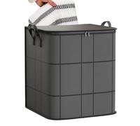 Grande borsa per riporre oggetti, contenitore per movimenti con zip, design in tessuto impermeabile, materiale non tessuto, maniglie per il trasporto, ideale per la conservazione di vestiti o di