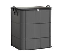 Grande borsa per riporre oggetti, contenitore per movimenti con zip, design in tessuto impermeabile, materiale non tessuto, maniglie per il trasporto, ideale per la conservazione di vestiti o di
