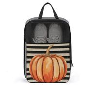 Grande borsa per scarpe da golf a forma di zucca arancione, per viaggi e uso quotidiano, anti-polvere, custodia per scarpe da golf