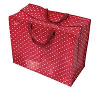 Grande borsa portaoggetti con cerniera, resistente e durevole, 55 x 48 x 28 cm, 70 l, design a scelta (rosso retrospot)