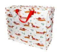 Grande borsa portaoggetti Jumbo - Cane salsiccia festivo