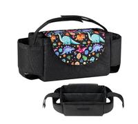 Grande borsa portaoggetti per passeggino - Organizer versatile per passeggino per bambini, fissaggio cadetti regolabile | Pratica borsa portaoggetti per pannolini, borsa per passeggino leggera per p
