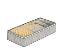 Grande borsa portaoggetti sotto il letto Trapunte for abbigliamento for la casa Contenitore pieghevole for armadio con finestra trasparente Para Ropa(XL 100x50x25cm)