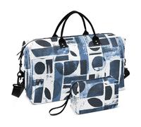Grande borsa sportiva da palestra, impermeabile, da viaggio, per la notte, con cinghia regolabile, per viaggi, allenamento, arte contemporanea, motivo astratto, Astratto di arte contemporanea, 1 Size