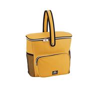 Grande borsa termica City Basket di colore giallo, misura M, 33 x 18 x 30 cm, ca. 17,5 l di volume con ampia maniglia per picnic, scuola, gite, viaggi