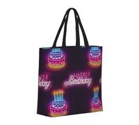 Grande borsa tote da donna - riutilizzabile la borsa tote con cerniera, borsa da spiaggia per donne, lampadina buon compleanno mamma borsa per mamma adatta per ospedale, spiaggia, viaggi, shopping