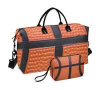 Grande borsone da viaggio, a righe da basket, borsa da viaggio per donne e uomini, borsa da viaggio con custodia trolley, essenziale per viaggi in aereo, #03, Taglia unica, alla moda