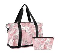 Grande borsone da viaggio Bagagli Carry On Peronal Item palestra bag port duffel bag for gym bag Large Capacity, Pura pesca pallida