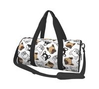 Grande borsone da viaggio - Bulldog3 francese borsa da palestra per donne e uomini, borsa da viaggio pieghevole per donne e uomini con tasche multiple con cerniera
