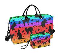 Grande borsone da viaggio, colorato arcobaleno senza cuciture, borsa da viaggio per donne e uomini, borsa da viaggio con custodia trolley, essenziale da viaggio in aereo per volare, #07, Taglia unica,