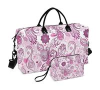 Grande borsone da viaggio, colorato e bellissimo motivo pavone, borsa da viaggio per donne e uomini, borsa da viaggio con custodia trolley, essenziale per viaggiare in aereo, #05, Taglia unica, alla