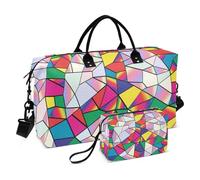 Grande borsone da viaggio, con simbolo della pace in colori arcobaleno, borsa da viaggio per donne e uomini, borsa da viaggio con custodia trolley, essenziale da viaggio in aereo per volare, #02,