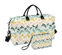 Grande borsone da viaggio, senza cuciture, motivo geometrico, borsa da viaggio per donne e uomini, borsa da viaggio con custodia trolley, essenziale da viaggio in aereo per volare, #07, Taglia unica,
