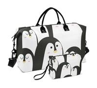 Grande borsone da viaggio, simpatico pinguino animale nero e bianco, borsa da viaggio per donne e uomini, borsa da viaggio con custodia trolley, essenziale per viaggi in aereo, #03, Taglia unica, alla