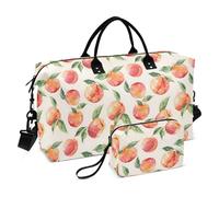 Grande borsone da viaggio sportivo borsa da palestra borsa da viaggio borse da weekend pesca stile acquerello borsone bagaglio a mano con borsa da toilette, Stile Acquerello Pesca, Sports Bag：52*20