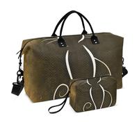 Grande borsone da viaggio, vintage Miss Cat, borsa da viaggio per donne e uomini, borsa da viaggio con custodia trolley, essenziale da viaggio in aereo per volare, #01, Taglia unica, alla moda