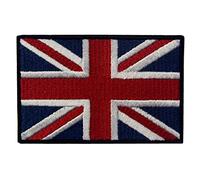 Grande British Union Jack Flag Ricamato Regno Unito Inghilterra Bandiera Ferro Sul Cucia Sulla Zona