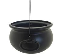 Grande calderone nero da 30,5 cm, secchiello per streghe, dolci, caramelle, per dolcetto o scherzetto, decorazione per feste di Halloween