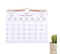 Grande calendario da parete, calendario da parete 2025 - mensile multilingue | Agenda mensile 2025 per la famiglia 2025, pianificatore di 12 mesi per Natale, riunioni, piani