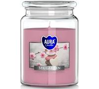 Grande candela profumata in barattolo di vetro con coperchio, profumo: SPA Garten